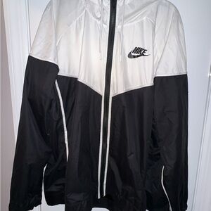 Nike two toned black and White Jacket